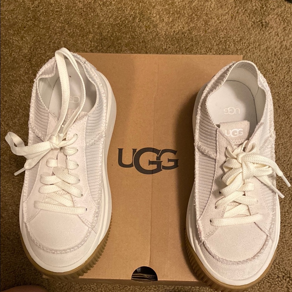 UGG White Sneakers Minimalist Casual Style